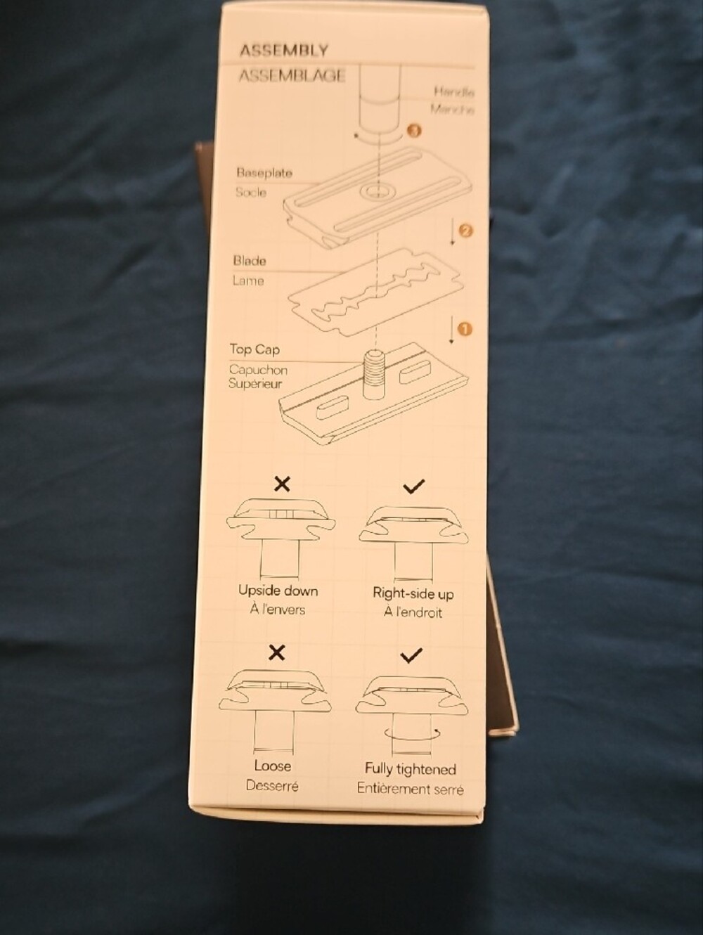AL13 Double Edge Razor — Blue - Picture 3 of 4